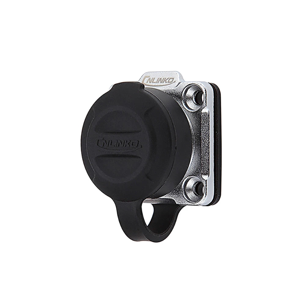 2 Pin 12v Power Connector Female Socket Waterproof Outdoor IP67 Metal Case