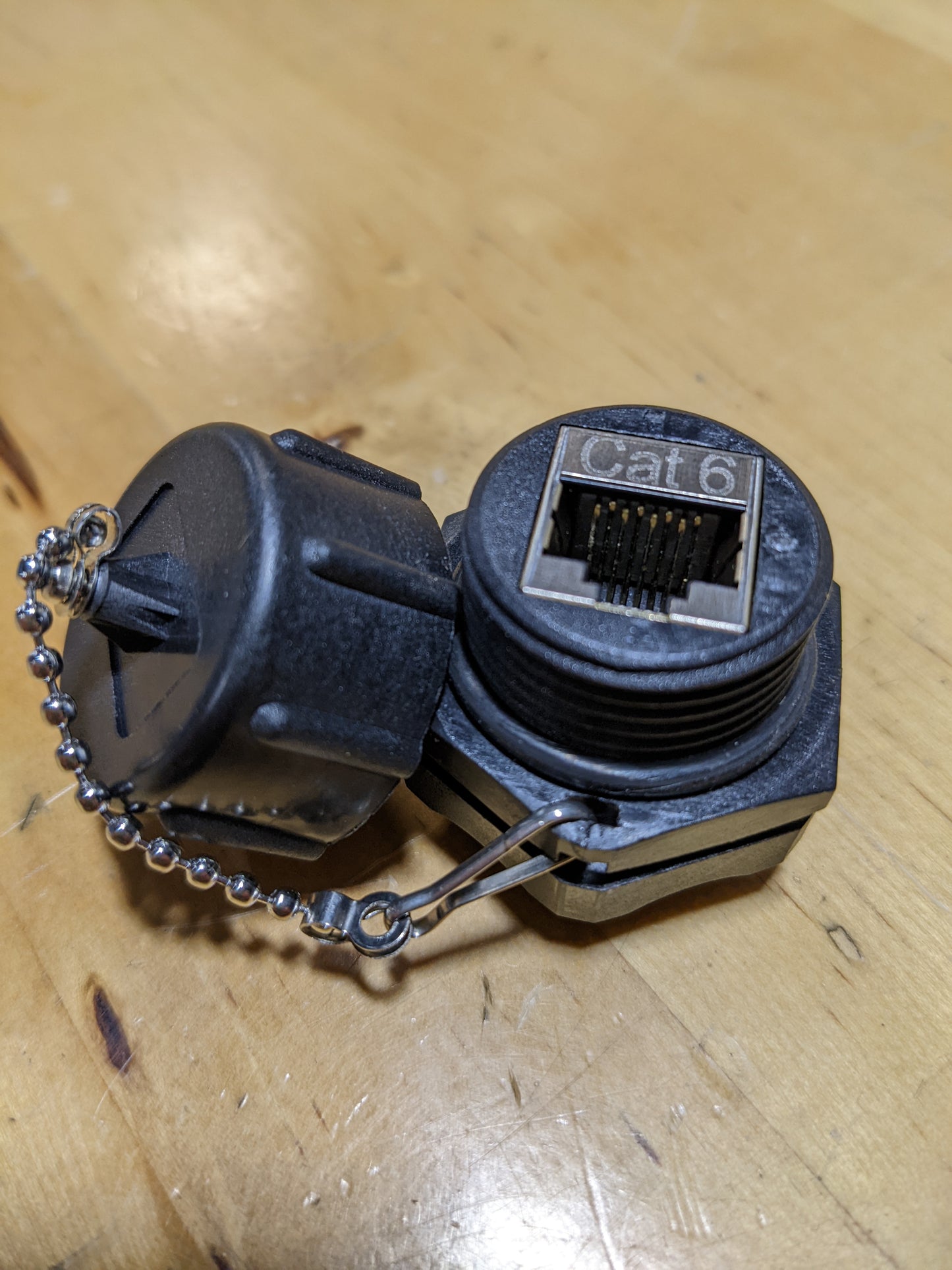 CAT6 RJ45 Through Bulkhead IP67 Feedthrough Connector
