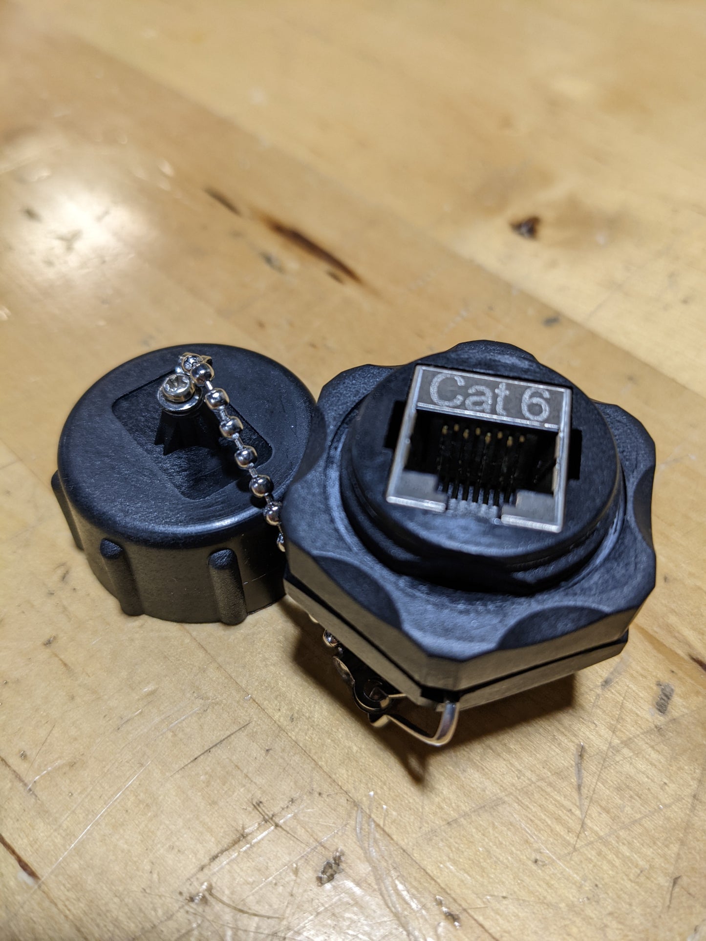 CAT6 RJ45 Through Bulkhead IP67 Feedthrough Connector