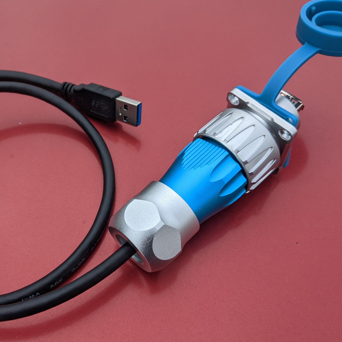 USB 3.0 Panel Pass Connector Female Socket Port Waterproof IP67