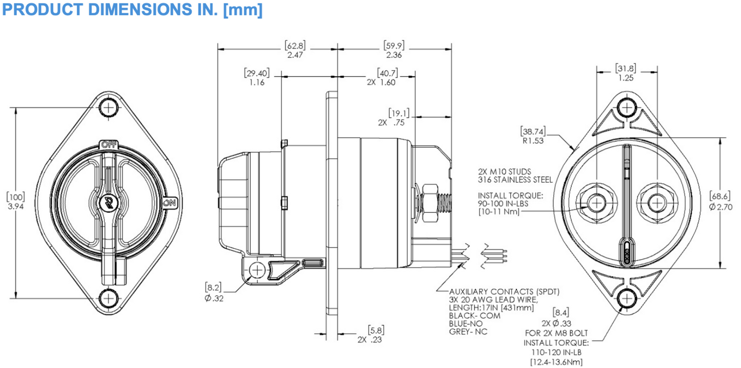 Rincon Power HVBD4AXR Maintenance Switch