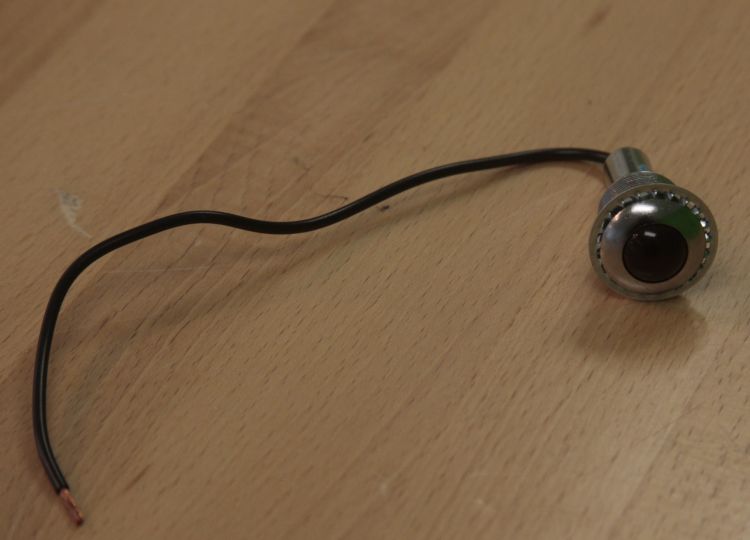 12v Red LED Pilot 18mm