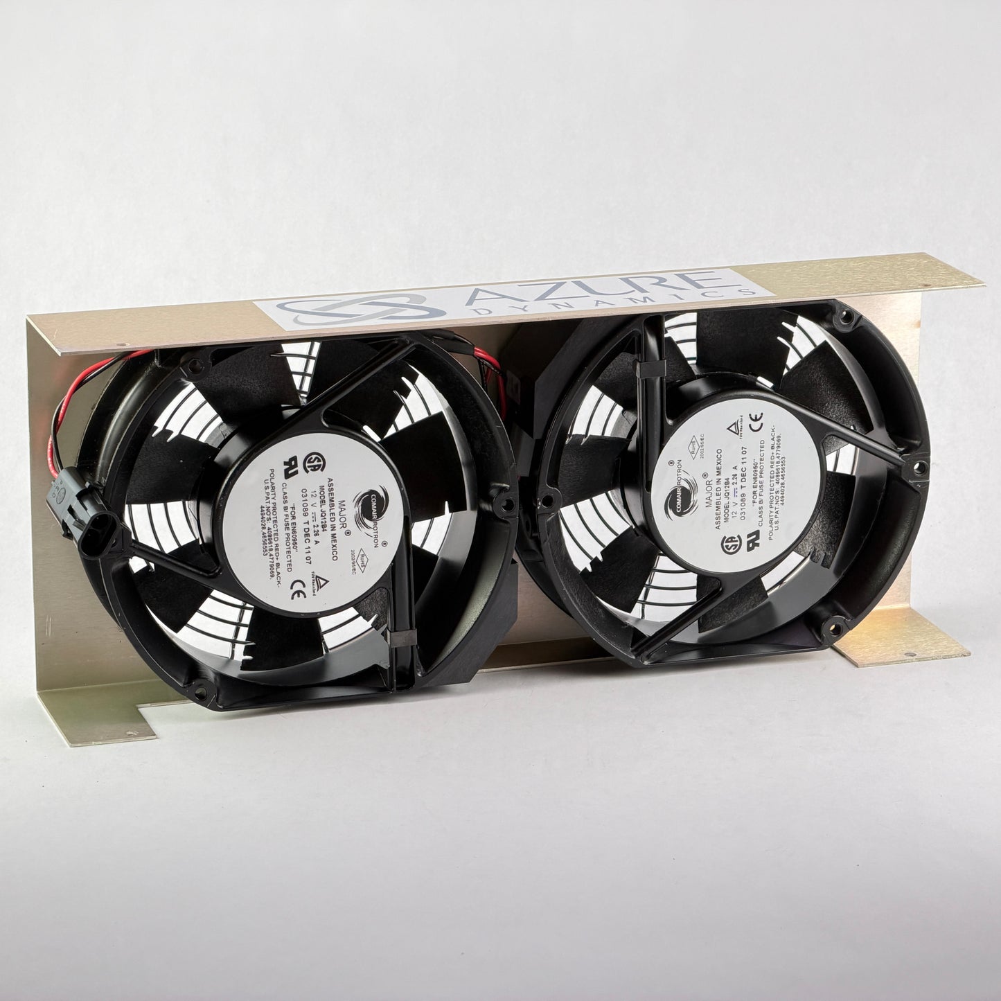 Azure Dynamics Dual Fans for Air-Cooled DMOC Inverters