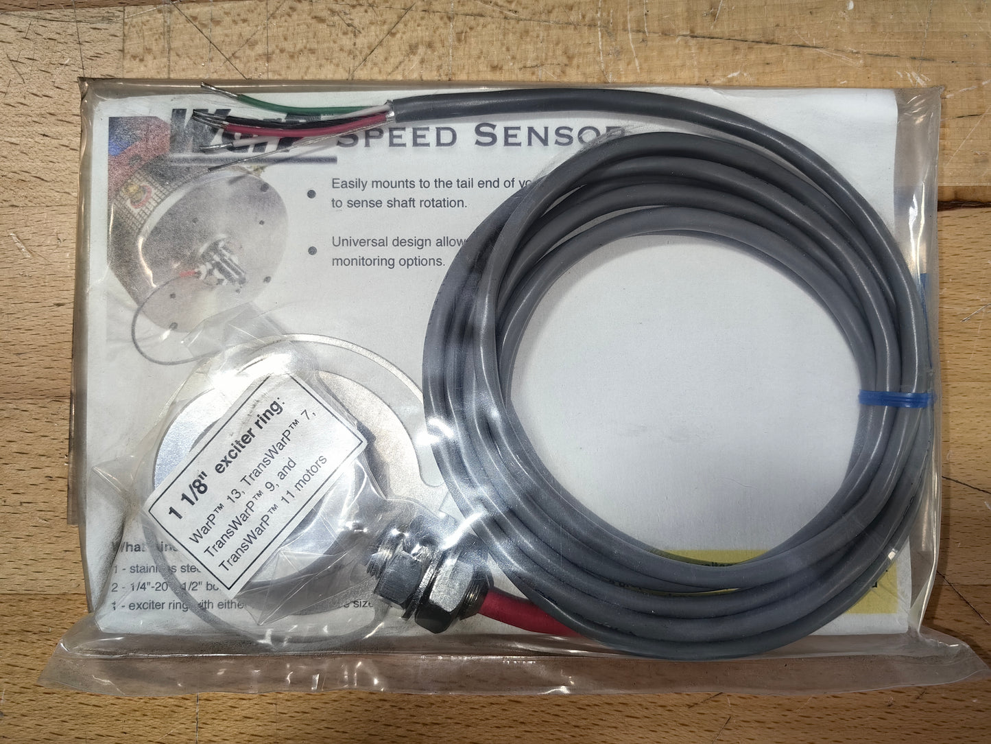 Warp 1 1/8" Shaft Speed Rotation Sensor Kit
