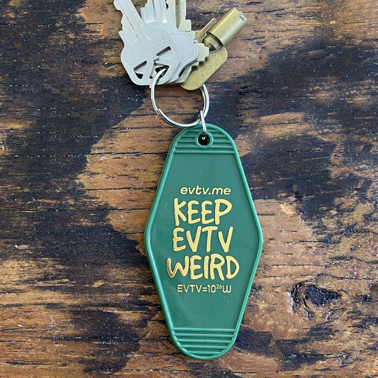 EVTV "Motel Life" Retro Keychain