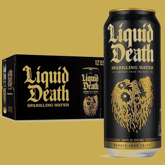 Liquid Death Sparkling Water™ - 16.9 fl oz 12-pack - From the Alps, not a Lab
