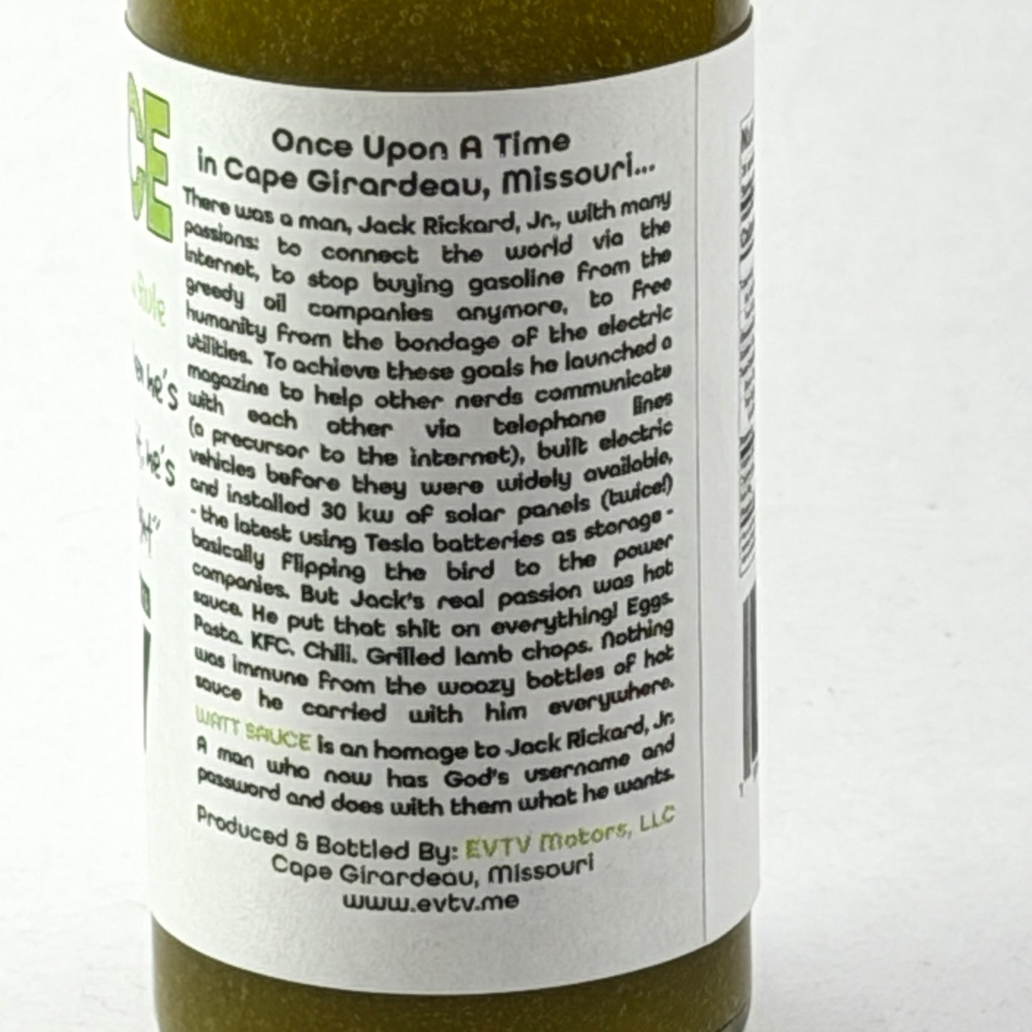NEW!!! GREEN WATT SAUCE