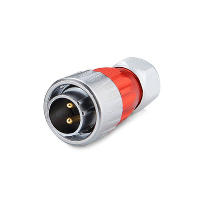 2 Pin 12v Power Connector Male Plug Waterproof Outdoor IP67 Metal Case