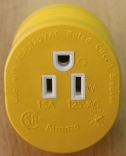 Power Grip Adapter 30 amp male plug to a 15 amp female receptacle